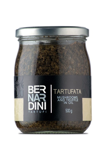 “Tartufata”, salsa de trufa negra de verano y setas 500 gr, 24,08 €, Bernardini Tartufi Acqualagna