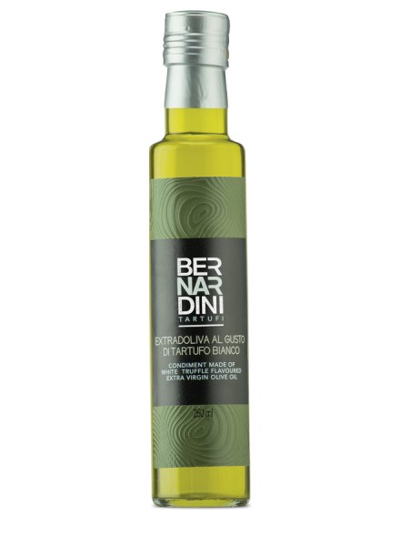 White truffle oil in bottle 250 ml, 31,36 €, Bernardini Truffles, Acqualagna Italia
