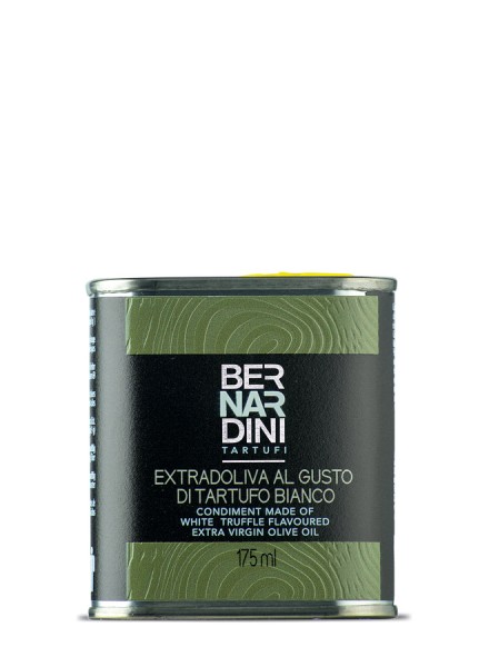 White truffle oil in can 175 ml, 19,22 €, Bernardini Truffles, Acqualagna Italia