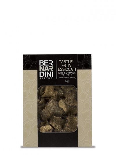Sliced dry summer truffle